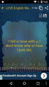 LOVE English Status & Quotes screenshot 3