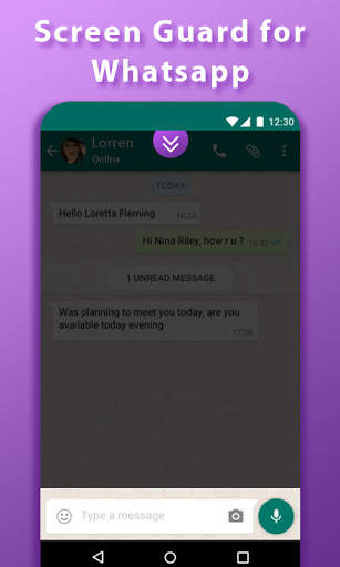Screen Guard - Screen Privacy for WhatsApp chat screenshot 1