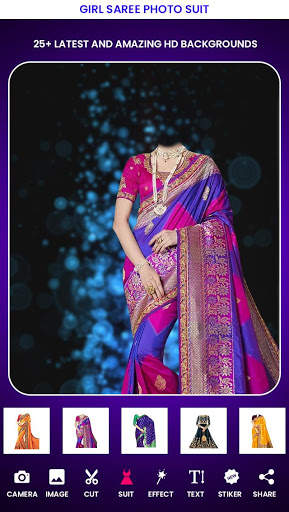 Girl Saree Photo Editor - Saree Photo Suit screenshot 4
