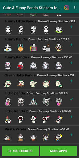 🐼 New Cute & Funny Panda Stickers for WhatsApp screenshot 3