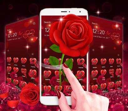 3D Red Rose Launcher screenshot 2