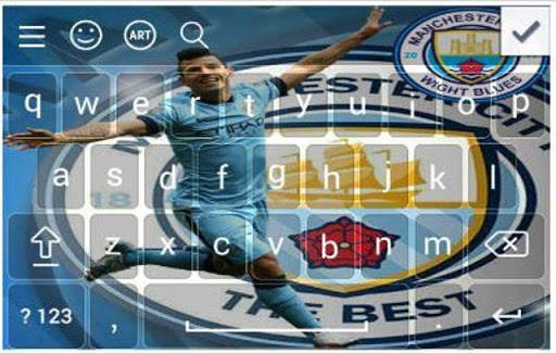 Sergio Aguero Theme Keyboard screenshot 4