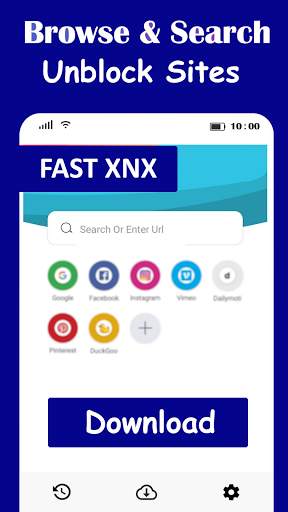 XNX Browser with Video Downloader & Unblock Site screenshot 1