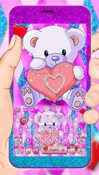 Kawaii  Bear Keyboard Theme screenshot 1