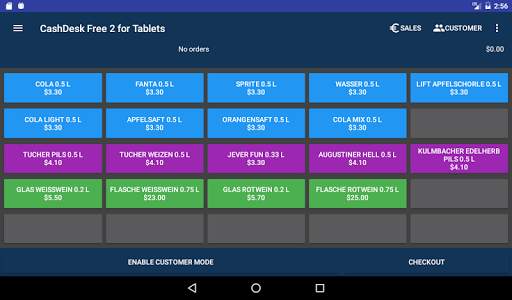 Cash Desk 2.0 for tablets screenshot 1