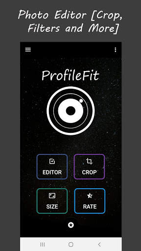 ProfileFit - Photo Editor (Crop, Filters & More!) screenshot 1