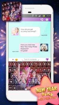 New Year Party Photo Keyboard screenshot 1