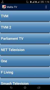 Malta TV Channels स्क्रीनशॉट 1