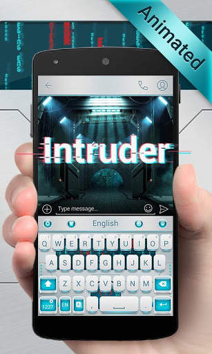 Intruder GO Keyboard Animated Theme स्क्रीनशॉट 1