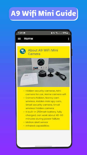 A9 wifi mini camera app guide screenshot 7