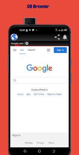 GO Browser screenshot 1