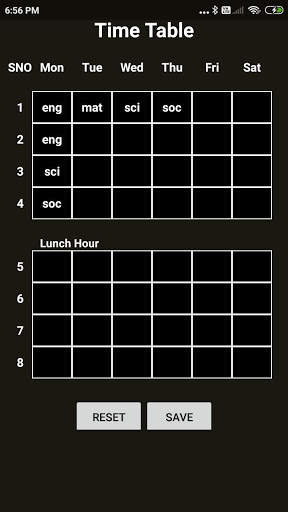 Simple Timetable screenshot 2