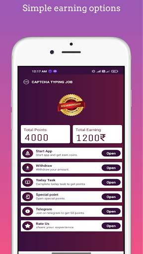 Captcha typing job-Work From Home earn money onlin स्क्रीनशॉट 1