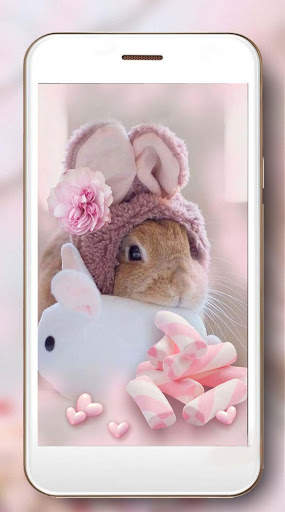 Bunnies Glamour Live Wallpaper screenshot 5