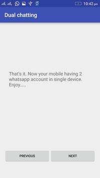 Dual whatsapp on one phone screenshot 1