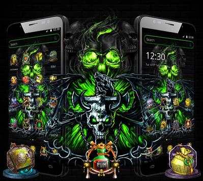 Skull Horror Launcher Theme screenshot 1