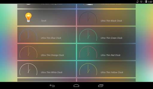 Ultra Thin Clock Widgets screenshot 3