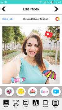 Candy selfie camera - snappy photo screenshot 4