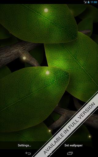 Tap Leaves Free Live Wallpaper screenshot 3