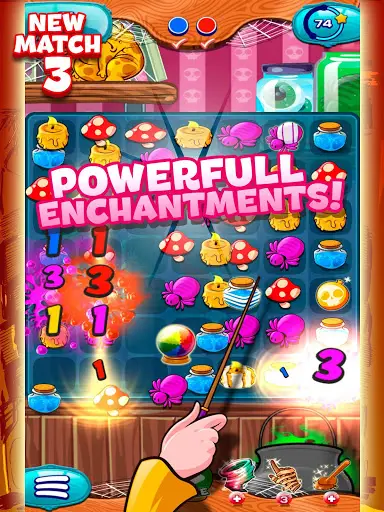 The Apprentice Witch - Puzzle Match 3 Game screenshot 11
