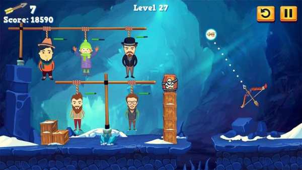 Gibbets Rescue Master - 2d Archery Challenge screenshot 4