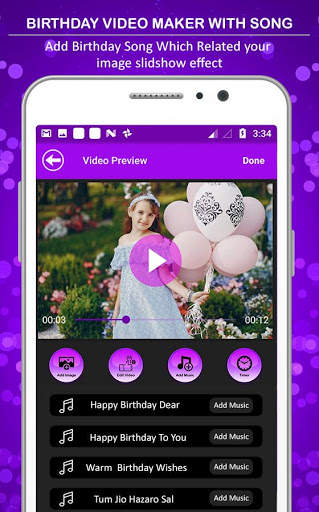 Birthday Video Maker with Photos & Birthday Name screenshot 6