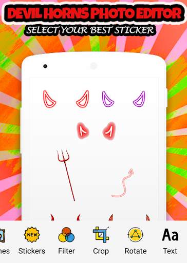Neon devil horns photo editor - For Snap Girls screenshot 2