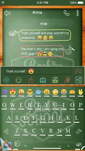 Emoji Keyboard Back School screenshot 3