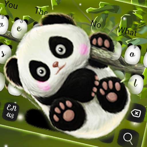 Cute Baby Panda Keyboard Theme 10001002