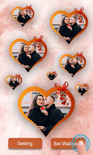 Crazy Magicly Love Heart Slideshow Live Wallpaper screenshot 1