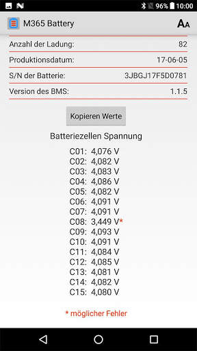 M365 Battery screenshot 3