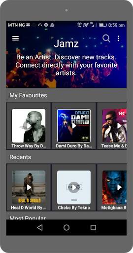 Jamz - My Music Network - Nigerian Music Hub screenshot 2