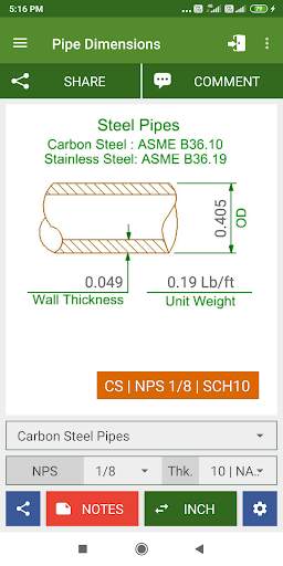 Piping Dimensions screenshot 4