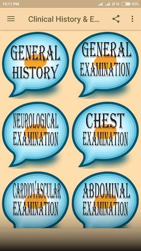 Clinical History & Examination screenshot 1