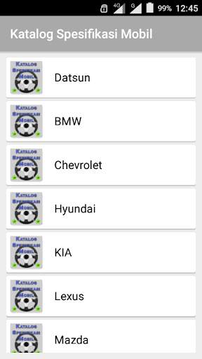 Katalog Spesifikasi Mobil screenshot 2