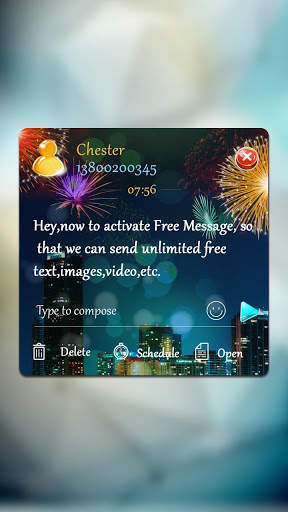 GO SMS FLAME THEME 4 تصوير الشاشة