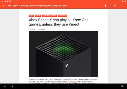 Tech News from The Verge 11 تصوير الشاشة