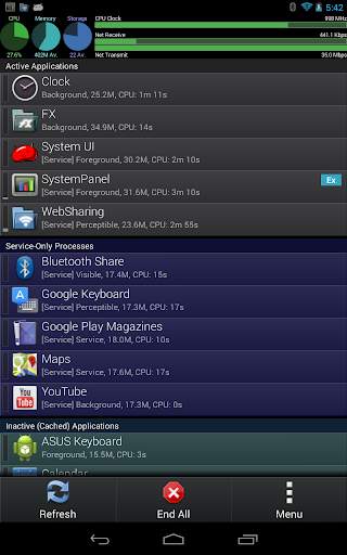 SystemPanelLite Task Manager 6 تصوير الشاشة