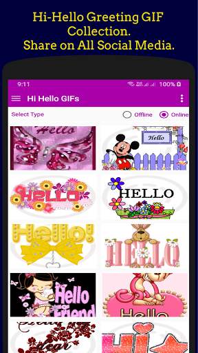 Hi Hello Gif Collection. screenshot 8