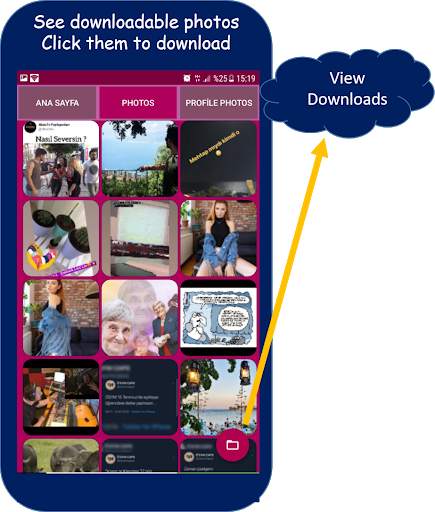 Photo and Profil Photo Downloader screenshot 2