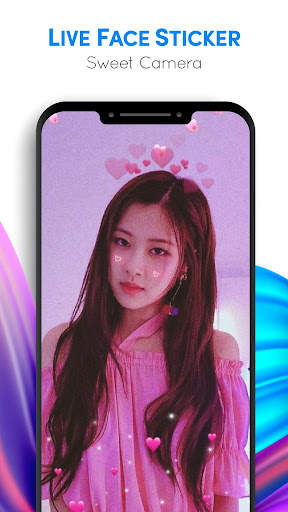 Live Face Sticker Sweet Camera screenshot 5