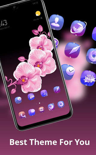 Flower theme A Peach Fresh Drawing screenshot 2