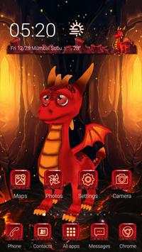 Animated Red Cartoon Dragon Launcher screenshot 6