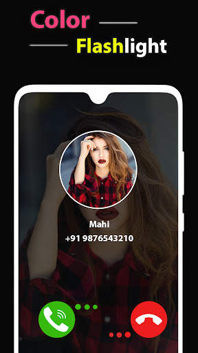 Colour Flashlight - Call & SMS screenshot 5