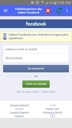 Téléchargement des vidéos Facebook screenshot 1