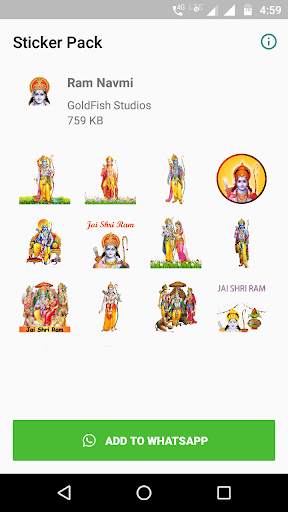 RAM NAVMI WhatsApp Stickers screenshot 1