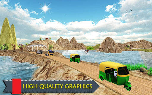 Real Auto tik tik Rikshaw driving screenshot 4