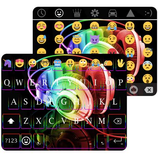 Rapper Neon Emoji Keyboard 1.0.4