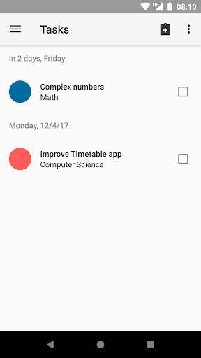 Timetable screenshot 3
