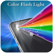 Color Flash Light Alert Call &amp; SMS icon